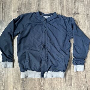 Men's RVCA Blue and Grey Reversible Jacket